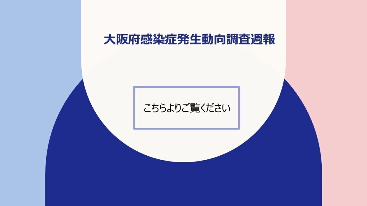 大阪府感染症発生動向調査週報（速報）